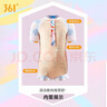 361°儿童泳衣女童可爱印花短袖连体游泳衣中小童女孩夏季速干泳装 实拍图