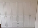索友（CVOY）  实木衣柜家用卧室平开门柜子欧式现代简约成人大衣橱组装收纳 【六门】2.4米主柜+顶柜 实拍图