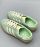 adidas「T头鞋」STADT经典时尚薄底运动板鞋男女阿迪达斯三叶草   绿色/乳白色/树脂黄(女生买小半码)   37 实拍图