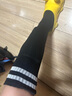 足球护腿板儿童袜套足球袜插片式护板比赛运动护具护防撞防摔插板 黑色多孔插板+毛巾底足球袜 M码身高120-150CM 实拍图