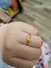 周大生黄金戒指足金精美蝴蝶戒指活口可调节送女友老婆情人节礼物 约2.2g 实拍图