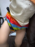 swimbobo婴儿游泳裤男女宝宝泳裤新生儿泳裤彩虹款L(26斤及以上) 实拍图