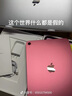 Apple/苹果【国家补贴】iPad 11英寸 A16芯片2025年款 平板电脑 (128GB WLAN版/学习办公娱乐)粉色 实拍图
