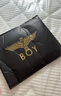 BOY LONDON【范丞丞同款】夏短袖情侣款烫金黑色休闲潮牌T恤N01910 黑色 现货 M 此款偏大，建议拍小一码 实拍图