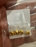 御邪黄金光面金珠转运珠女足金999脚链隔珠散珠手链520礼物 5mm[光面]0.08g标准版 实拍图
