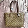 蔻驰（COACH）【官方授权店】奢侈品女包ZIP30系列托特包单肩手提包送女友礼物 4455IME74卡其棕色配色 实拍图