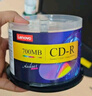 联想（Lenovo）CD-R 光盘/刻录盘 52速700MB 台产档案系列 桶装50片 空白光盘 实拍图