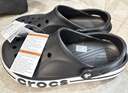 crocs卡骆驰洞洞鞋贝雅卡骆班轻便耐磨一脚蹬休闲鞋|205089 黑色/白色-066 43 (270mm) 实拍图