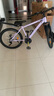 凤凰（Phoenix）山地女式男士学生青少年成人变速宽胎越野城市公路赛单车自行车 条轮紫【钢架/全竞速轴承】上门安装 24寸24速【建议145-168cm】 实拍图
