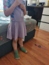 佑游儿童泳衣女中大童女孩游泳衣训练连体速干游泳装32625紫色短袖L 实拍图