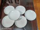 千代源清仓纯色陶瓷盘子餐盘鱼盘瓷碗家用小盘子菜碟吐骨碟骨碟盘长方盘 5.3英寸白色碟子 实拍图