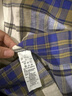 无印良品（MUJI）男式 马德拉斯格纹纽扣领短袖衬衫男士衬衣外套纯棉全棉 AC1W8A4S 藏青色格纹 L （175/100A） 实拍图
