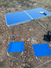 顺优折叠桌户外折叠桌烧烤桌便携桌椅野餐桌促销桌宣传桌培训桌展销桌 蓝色圆管套桌（4布凳） 实拍图