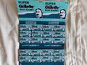 吉列（Gillette）双面刀片蓝吉列经典不锈钢刀片老式剃须刀手动 蓝吉列100片装（共20小盒） 实拍图