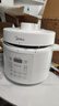 美的（Midea）电压力锅5L家用4-6人0涂层精钢胆高压电饭锅 全自动智能预约开盖火锅煲汤煮粥MY-E5622双胆电饭煲 实拍图