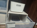 双艺抽屉式收纳箱大号衣物收纳盒整理箱衣服收纳箱可叠加收纳柜储物箱 【33L】米白色 深 47*35*20cm 实拍图