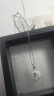 周六福PT950铂金项链女O字链 B058720  约1.42g 40+5cm 520情人节礼物 实拍图
