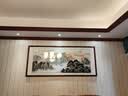牧子喜行万里长城靠山图办公室聚宝盆山水画客厅风景挂画沙发背景墙装饰画 07款-靠山图 长140*60cm +有机玻璃+实木边框 实拍图