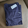 彪马（PUMA）纯色宽松短袖T恤男女情侣款新款夏季运动上衣 690409 海军蓝-16 XL (185/104A) 实拍图