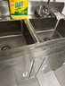 烘焙精灵304厨房不锈钢一体式水槽柜水池橱柜双槽简易台盆商用 120*60*80单池【右平台工程特厚 实拍图