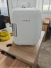 新飞小冰箱迷你车载冰箱宿舍车家用冷藏小型冷暖箱 车家两用 【圆款白色】机械ATP- 10L 实拍图