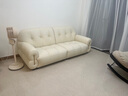 冬熊棉花糖真皮沙发法式奶油风客厅小户型轻奢白色钢琴键云朵沙发 【三人位2.2米】 头层真皮【旗舰版】凝胶记忆棉+6CM紫罗兰 实拍图