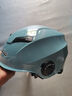 Andes HELMET3c认证电动摩托车头盔男四季女士夏季头盔安全帽四季通用夏天半盔 红色黑茶短【升级3C款】 均码 实拍图