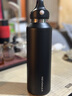 REVOMAX锐虎无螺纹保温杯 单手开盖水杯 车载保冷杯 316保温茶杯 黑592ml 实拍图