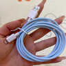 帅玺 适用iphone14数据线手机充电线苹果13快充usb12Pro平板11ipad短款xr (两条装)-天空蓝清新绿 1.5米 实拍图