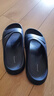 制三中国台湾进口拖鞋足弓支撑室内厚底扁平足矫正防滑凉拖男女居家 深海蓝 42 正常码/鞋长约28.5cm 实拍图