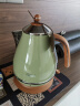德龙（Delonghi）电热水壶 家用复古304不锈钢烧水电水壶 防干烧大功率1.7L煮水壶 KBO2001.VGR 橄榄绿 实拍图