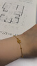 中国黄金（CHINA GOLD）四叶草黄金手链女足金转运珠手链纯金七夕情人节礼物送女友老婆 足金四叶草手链约1.6g【玫瑰礼盒】 实拍图