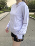 特步防晒衣女夏装绵绵冰3.0冰丝透气UPF50+抗紫外线运动服户外外套 天青色 M 实拍图