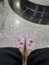 斯凯奇（Skechers）透气洞洞鞋女士夏季外穿包头泡泡鞋舒适厚底软底凉拖鞋 实拍图