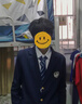 星禾莱日系学院风dk西服男孩礼服装痞帅感三件套韩版休闲小西装 藏青色西服+白衬衫+黑裤+领带 L 110-125斤可穿 实拍图