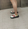 FILA FUSION斐乐玛丽珍凉鞋女鞋夏凉拖魔术贴海螺沙滩鞋子 雪白/港灰绿-SH 37.5 实拍图