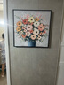 墨派（Mopai）餐厅装饰画手绘油画美式花卉高端客厅肌理挂画正方形壁画免打孔 锦上添花 60*60cm手绘油画 实拍图