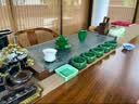 茶锦记茶盘家用天然乌金石整块老船木简约新款茶具复古办公室用天然茶台 【经典款】100*50*3+船木-单茶盘 实拍图