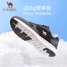 骆驼（CAMEL）网面透气跑步男鞋轻量健步运动鞋子 CSS221L0033 黑色 40 实拍图