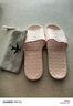 班哲尼 旅行便携式折叠酒店居家EVA防滑浴室情侣洗澡非一次性拖鞋 含便携收纳袋 烟粉 M（38-39尺码） 实拍图