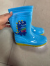 1-16岁儿童高筒雨鞋恐龙卡通水靴防滑软底防水鞋男童女童幼儿胶鞋 恐龙-11蓝色防水束口款 25 0-适合【内长240mm】 实拍图