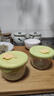 十月结晶宝宝辅食盒玻璃蒸蛋羹碗冷冻保鲜盒储存盒婴儿餐具辅食碗 牛油果绿-圆形180ml【一只装】 实拍图