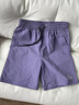QGF冰丝速干运动短裤女男新款夏季五分裤外穿百搭美式宽松休闲中裤子 紫色 M 【建议90-110斤】 实拍图