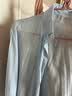 薄款防晒衫2026女士夏季衣服新款宽松雪纺开衫长袖外套 蓝色 2XL 实拍图