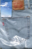 Levi's李维斯冰酷系列25春夏新款男士凉感防晒505直筒蓝色牛仔裤 蓝色 30 (32) 实拍图