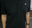 网易严选父亲节礼物5A抑菌polo衫男休闲轻商务POLO衫夏季简约纯色男女T恤 A款凉感抑菌-质感黑 2XL 实拍图