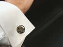 玛诗杜(MSKOO) 法式衬衫袖钉立体机械原创设计袖扣男士商务 刻字服务 白色方款MC-9859 晒单实拍图
