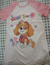 汪汪队立大功（PAW PATROL）儿童睡裙女童睡衣夏季短袖宝宝学生睡袍裙空调家居服PA1899A 130 实拍图