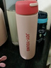 九阳保温杯316L不锈钢水杯男女士杯子大容量茶杯便携礼物 气泡粉 450ml WR191 实拍图
