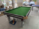 都格台球桌标准型钢库家用斯诺克商用成人球桌子中式黑八室内 9尺 银腿-【鼎配】-1.2钢库 实拍图